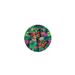 Watercolor Monarch Butterflies 1  Mini Buttons by SpinnyChairDesigns