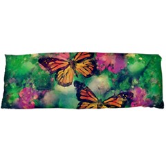 Watercolor Monarch Butterflies Body Pillow Case Dakimakura (two Sides) by SpinnyChairDesigns