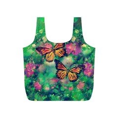 Watercolor Monarch Butterflies Full Print Recycle Bag (s) by SpinnyChairDesigns