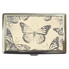 Vintage Ink Stamp On Paper Monarch Butterfly Cigarette Money Case by SpinnyChairDesigns