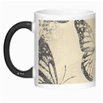 Vintage Ink Stamp on Paper Monarch Butterfly Morph Mugs Left