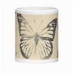 Vintage Ink Stamp on Paper Monarch Butterfly Morph Mugs Center