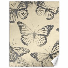 Vintage Ink Stamp On Paper Monarch Butterfly Canvas 36  X 48  by SpinnyChairDesigns