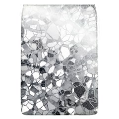 Black And White Abstract Mosaic Pattern Removable Flap Cover (l) by SpinnyChairDesigns