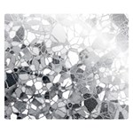 Black and White Abstract Mosaic Pattern Double Sided Flano Blanket (Small)  50 x40  Blanket Front