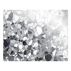 Black And White Abstract Mosaic Pattern Double Sided Flano Blanket (large)  by SpinnyChairDesigns