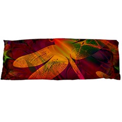 Dragonflies Abstract Colorful Pattern Body Pillow Case Dakimakura (two Sides) by SpinnyChairDesigns