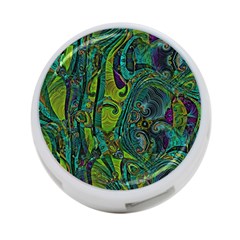 Jungle Print Green Abstract Pattern 4-port Usb Hub (one Side) by SpinnyChairDesigns