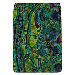 Jungle Print Green Abstract Pattern Removable Flap Cover (l) by SpinnyChairDesigns