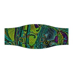 Jungle Print Green Abstract Pattern Stretchable Headband by SpinnyChairDesigns