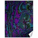 Purple Teal Abstract Jungle Print Pattern Canvas 18  x 24  17.8 x23.08  Canvas - 1