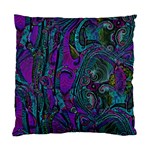 Purple Teal Abstract Jungle Print Pattern Standard Cushion Case (One Side) Front