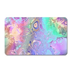 Pastel Marble Paint Swirl Pattern Magnet (rectangular)