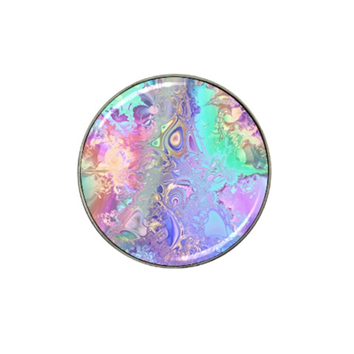 Pastel Marble Paint Swirl Pattern Hat Clip Ball Marker (4 pack)