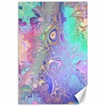 Pastel Marble Paint Swirl Pattern Canvas 24  x 36  23.35 x34.74  Canvas - 1