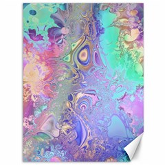 Pastel Marble Paint Swirl Pattern Canvas 36  X 48  by SpinnyChairDesigns