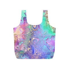 Pastel Marble Paint Swirl Pattern Full Print Recycle Bag (s) by SpinnyChairDesigns