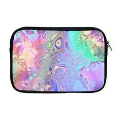 Pastel Marble Paint Swirl Pattern Apple Macbook Pro 17  Zipper Case by SpinnyChairDesigns