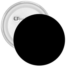 Plain Black Solid Color 3  Buttons by FlagGallery