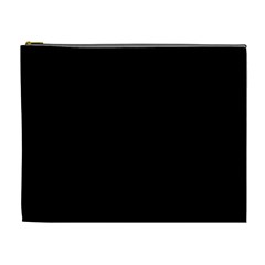 Plain Black Solid Color Cosmetic Bag (xl) by FlagGallery