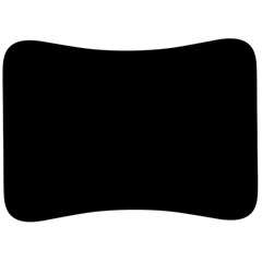 Plain Black Solid Color Velour Seat Head Rest Cushion by FlagGallery