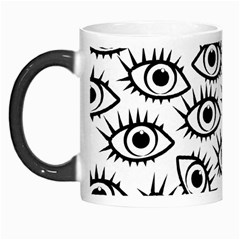 Black And White Cartoon Eyeballs Morph Mugs by SpinnyChairDesigns