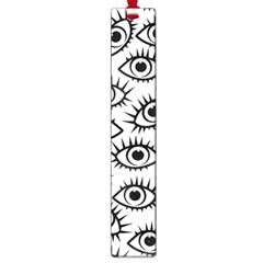 Black And White Cartoon Eyeballs Large Book Marks by SpinnyChairDesigns