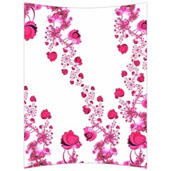 Abstract Pink Roses On White Back Support Cushion by SpinnyChairDesigns