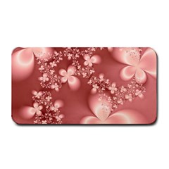 Tea Rose Colored Floral Pattern Medium Bar Mats by SpinnyChairDesigns