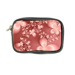 Tea Rose Colored Floral Pattern Coin Purse Front