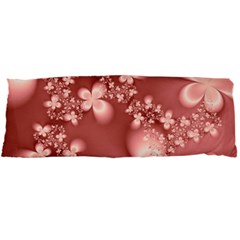 Tea Rose Colored Floral Pattern Body Pillow Case Dakimakura (two Sides) by SpinnyChairDesigns