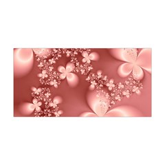 Tea Rose Colored Floral Pattern Yoga Headband by SpinnyChairDesigns