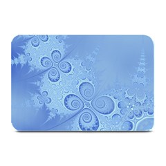 Light Blue Intricate Swirls Pattern Plate Mats by SpinnyChairDesigns