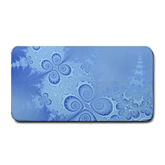 Light Blue Intricate Swirls Pattern Medium Bar Mats by SpinnyChairDesigns