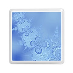 Light Blue Intricate Swirls Pattern Memory Card Reader (square) by SpinnyChairDesigns