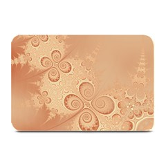 Coral Peach Intricate Swirls Pattern Plate Mats by SpinnyChairDesigns