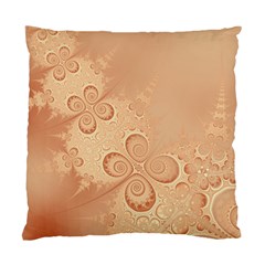 Coral Peach Intricate Swirls Pattern Standard Cushion Case (two Sides) by SpinnyChairDesigns