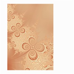 Coral Peach Intricate Swirls Pattern Small Garden Flag (two Sides)