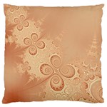 Coral Peach Intricate Swirls Pattern Standard Flano Cushion Case (Two Sides) Front