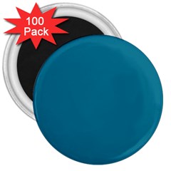 Mosaic Blue Pantone Solid Color 3  Magnets (100 Pack) by FlagGallery