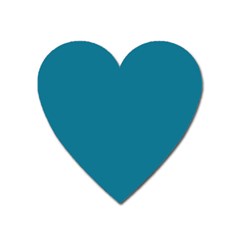 Mosaic Blue Pantone Solid Color Heart Magnet by FlagGallery