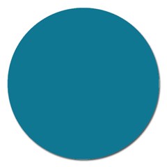 Mosaic Blue Pantone Solid Color Magnet 5  (round) by FlagGallery