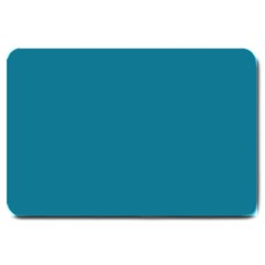 Mosaic Blue Pantone Solid Color Large Doormat  by FlagGallery