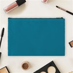 Mosaic Blue Pantone Solid Color Cosmetic Bag (Large) Back