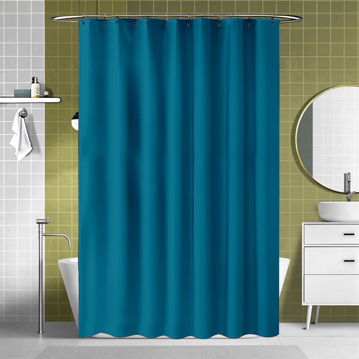 Mosaic Blue Pantone Solid Color Shower Curtain 48  x 72  (Small) 