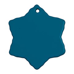 Mosaic Blue Pantone Solid Color Ornament (snowflake)