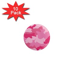 Camo Pink 1  Mini Magnet (10 Pack)  by MooMoosMumma