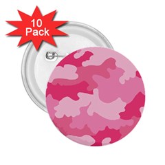 Camo Pink 2 25  Buttons (10 Pack)  by MooMoosMumma