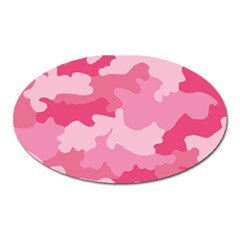 Camo Pink Oval Magnet by MooMoosMumma