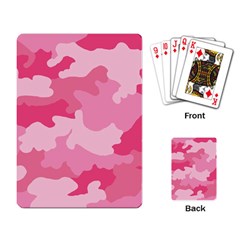 Camo Pink Playing Cards Single Design (rectangle) by MooMoosMumma